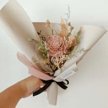 香氛索拉玫瑰永生乾燥花束 情人節生日退休婚禮企業課程七夕教師