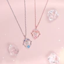 L'amour 氣質皇室蝴蝶頸鏈 (玫瑰金)