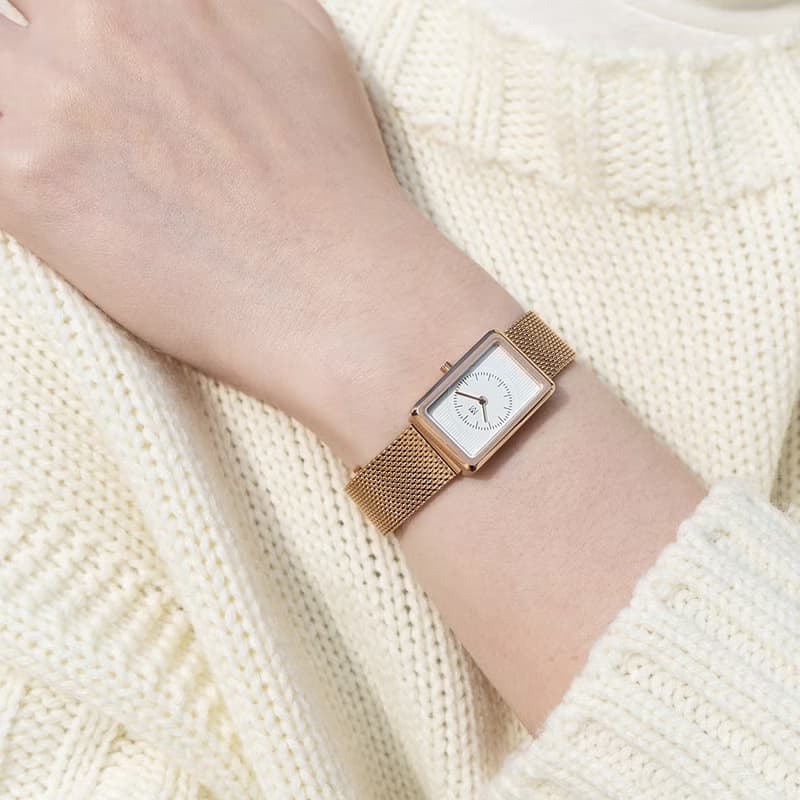 【2色可選】MAVEN DECO18mm 不鏽鋼帶小方錶 日本製石英機芯