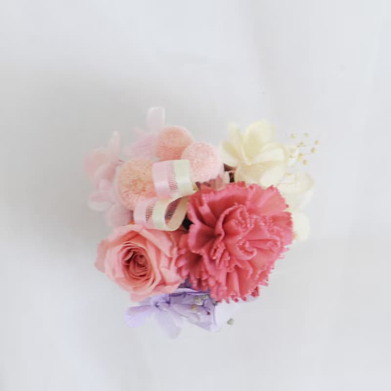 情人節禮物玫瑰花束 永遠愛你閃耀紅|黑 小香風 永生花乾燥花開幕