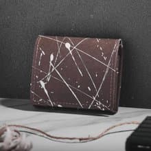 【環保永續】墨跡the splash 系列 短夾 *帶零錢夾* 皮革紙 環保