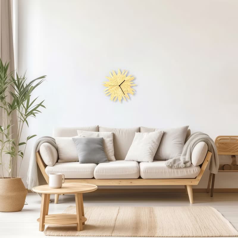 Haystack天然 - 现代有机挂钟