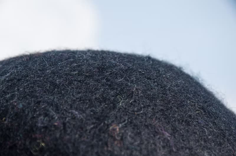 歐洲帽 針氈帽 老爺帽 手工帽羊毛氈帽 手工羊毛氈帽 羊毛帽 設計帽 圓頂帽 聖誕禮物 生日禮物 情人節禮物-黑橘色花朵