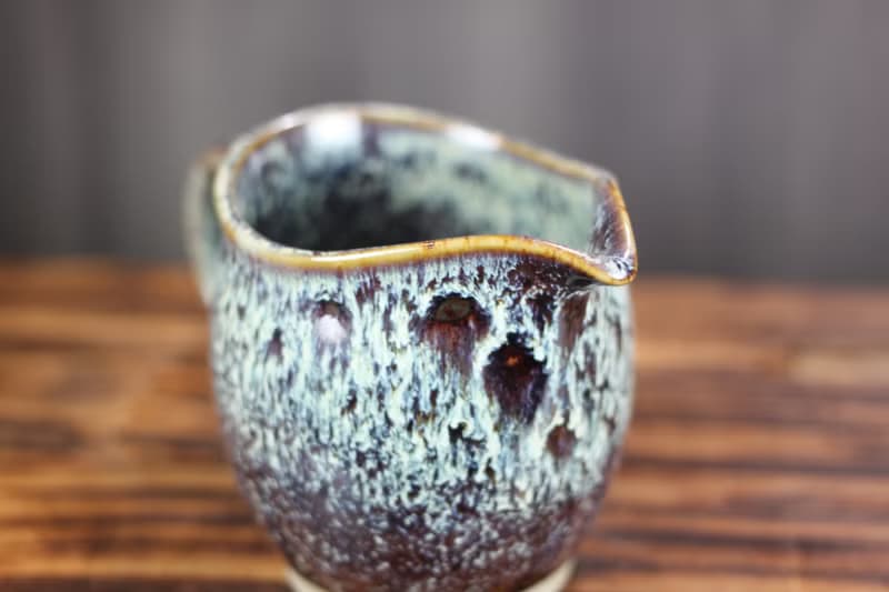 【送禮好物】200ml 岩雪 天目釉 茶海 公道杯 鶯歌名家葉敏祥作