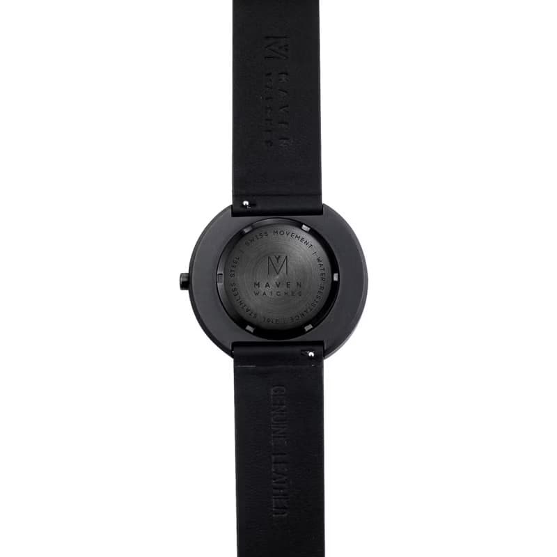 Papillon 40mm 黑色意大利皮帶 瑞士機芯 藍寶石防花玻璃