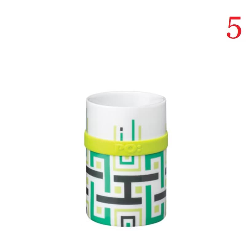 【實用家居禮物推薦】不燙手雙層陶瓷馬克杯(帶防滑矽膠圈)-200ml