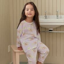 愛心緞帶狗狗-【寬鬆】植纖衣長袖韓國童裝-K60309