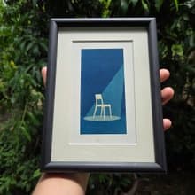 Cyanotype Art Print | A Moment in the Light | Limited 1/1 wall decor