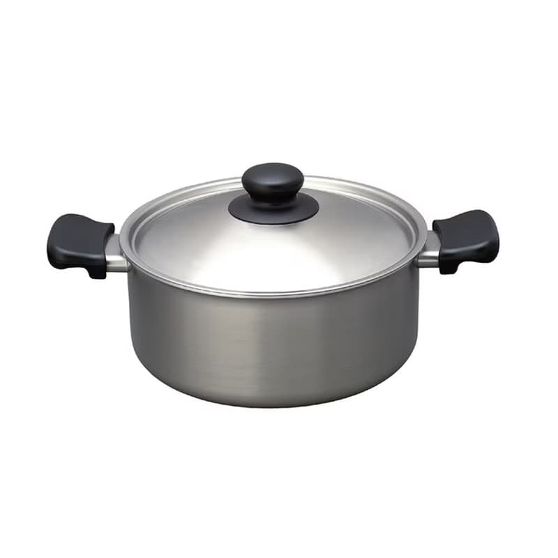 【柳宗理】 三層鋼雙耳鍋22cm-附蓋