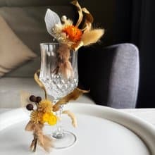 飄浮迷你花束磁鐵 乾燥花.永生花 ∣ 療癒小物.裝飾.婚禮小物