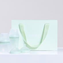【英國設計製造】寶寶彌月禮盒 BORRN嬰兒矽膠禮盒 食品級 海洋綠