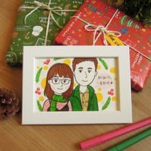 y星球_送禮用似顏繪(含包裝及4X6相框)