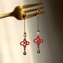 老林雜貨 | 簡約祥雲耳環 (針式 / 夾式)