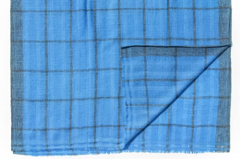 喀什米爾Cashmere 針織圍巾 純羊毛圍巾 手織圍巾 編織圍巾-格紋