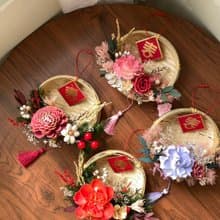 【2025新春限定】春暖花香乾燥花米篩 新年禮盒 新年掛飾