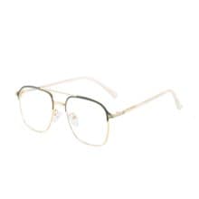 特蕾莎的輝頌│雙樑設計嵐霧扉金雲紗鏡腿設計UV400濾藍光眼鏡