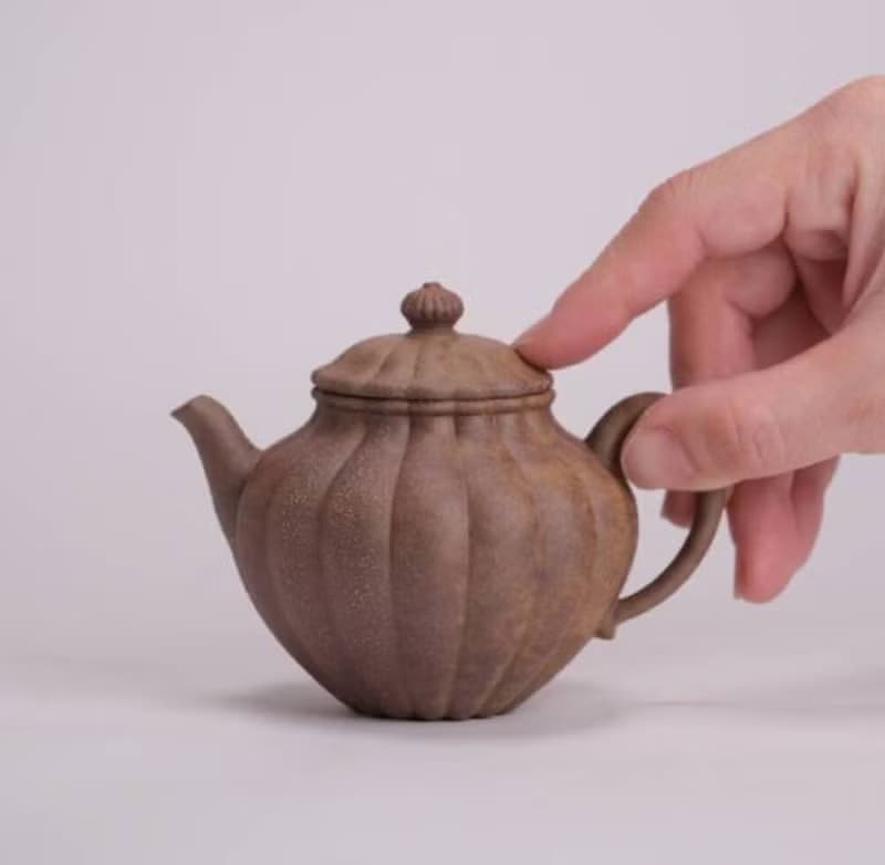 陶作坊│老岩泥陶然忘機壺(小/大)