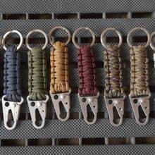 【情人節禮物】美國傘繩手工編織鑰匙扣 / 無印銀色鑰匙圈槍扣款