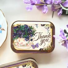【英國糖果屋】Thank You 感謝小語口袋方盒糖果禮盒