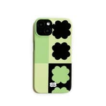 half clover hard iPhone Case (green)