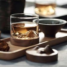 木笙山型杯。北美胡桃