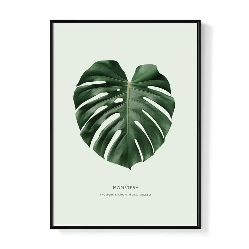 欣欣向榮–龜背竹-畫/哪裡買畫/旅店掛畫/客廳/植物/家居佈置