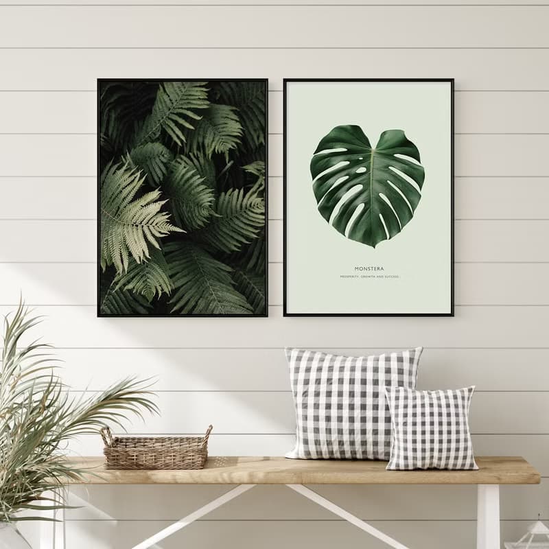 欣欣向榮–龜背竹-畫/哪裡買畫/旅店掛畫/客廳/植物/家居佈置