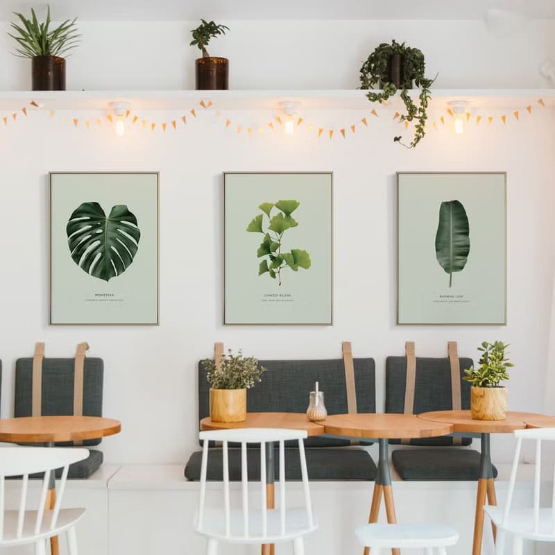 欣欣向榮–龜背竹-畫/哪裡買畫/旅店掛畫/客廳/植物/家居佈置