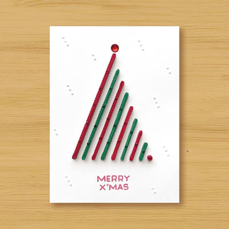 ( 7款供選擇 ) 手工捲紙卡片 \ 給您特別的聖誕祝福 MERRY X'MAS