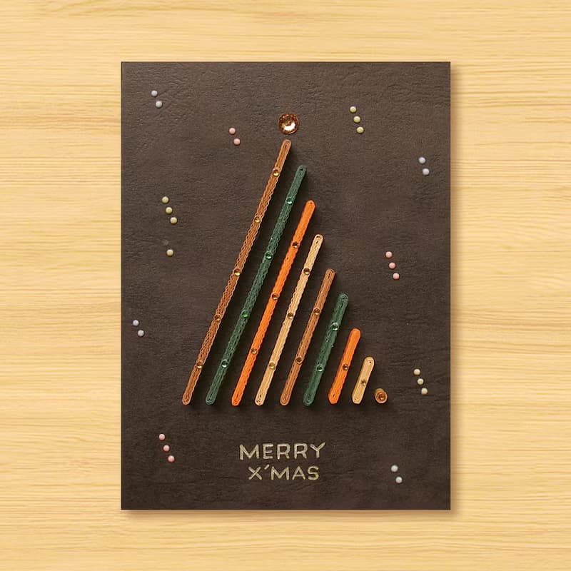 ( 7款供選擇 ) 手工捲紙卡片 \ 給您特別的聖誕祝福 MERRY X'MAS