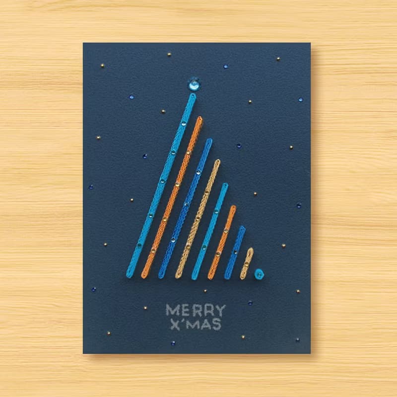 ( 7款供選擇 ) 手工捲紙卡片 \ 給您特別的聖誕祝福 MERRY X'MAS