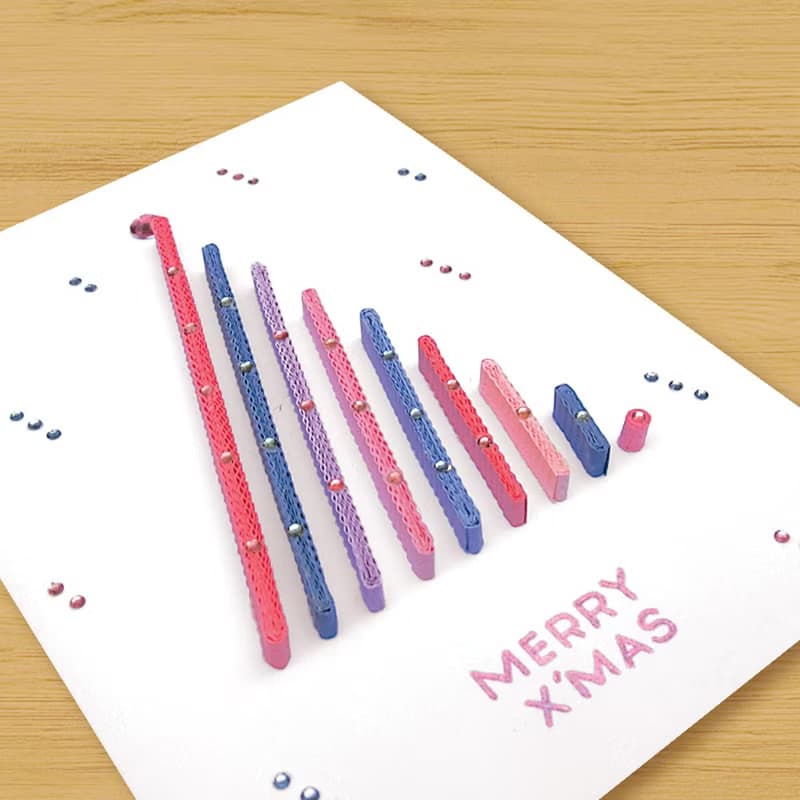 ( 7款供選擇 ) 手工捲紙卡片 \ 給您特別的聖誕祝福 MERRY X'MAS