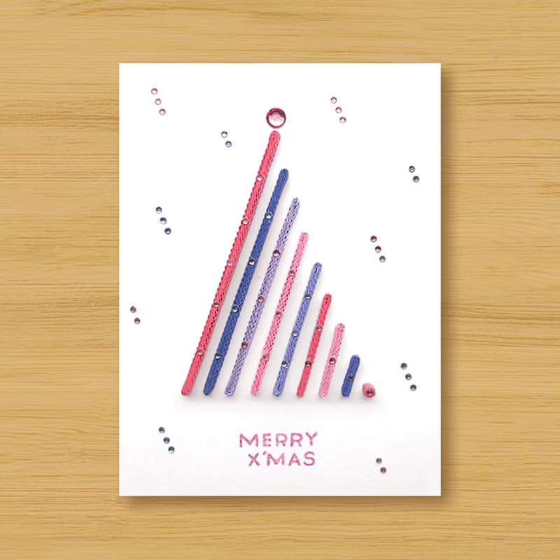 ( 7款供選擇 ) 手工捲紙卡片 \ 給您特別的聖誕祝福 MERRY X'MAS