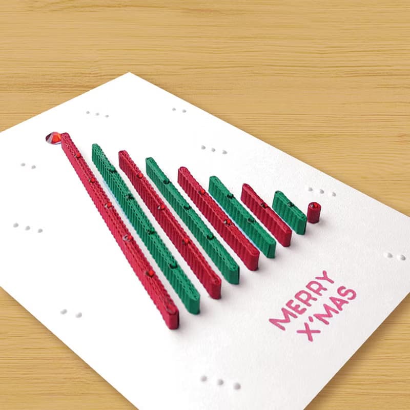 ( 7款供選擇 ) 手工捲紙卡片 \ 給您特別的聖誕祝福 MERRY X'MAS