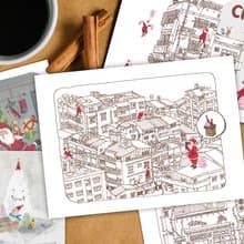 找不到煙囪的台北聖誕節   Christmas in Taipei明信片套組