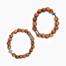 情侶手環組合(2件)友情手環組合 橄欖木 十字架 愛 手鍊 8250067