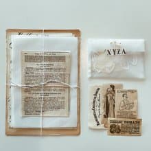 Vintage Diary Decorating Paper Set - White Paper Pack 36p
