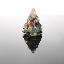 【畢業禮物】綠色玫瑰金箔水晶聖誕樹-奧剛能量樹/療癒綠寶石樹
