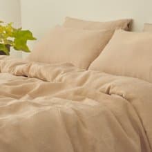 Caramel linen duvet cover / Softened linen / Comforter cover / Quilt cover