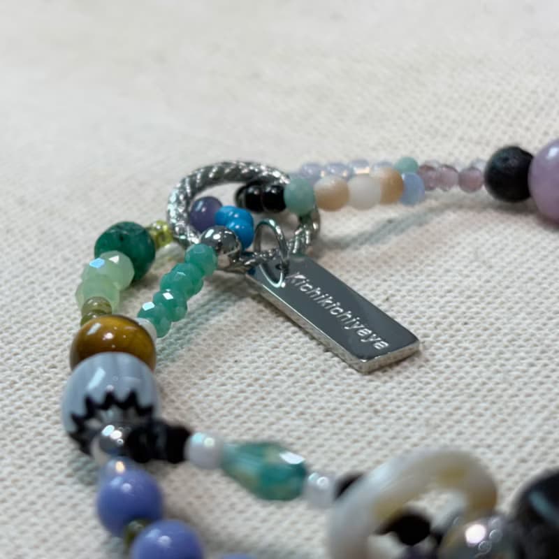 Bubble Gum Gemstone Bracelet 047