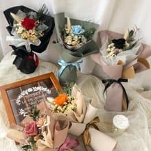 單朵永生玫瑰小花束 5色