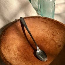 Vintage 1933年美國製Deerfield Silver Plate鍍銀長湯匙