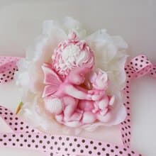 可愛花仙子 女孩與猫 香氛手工皂  Jo Malone 英國梨與小蒼蘭香味