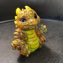 Dragon baby fantasy animal art unique figurine sculpture
