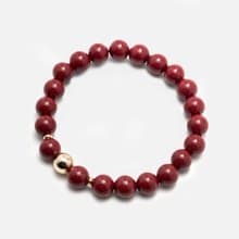紫金硃砂14K包金手鍊