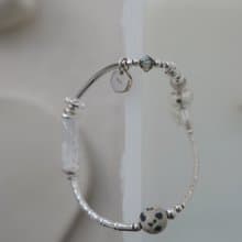 Zhu.handcrafted__Tranquil__純銀/達爾馬提亞碧/白水晶