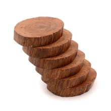 限量台灣檜木杯墊(六件組)|用原木隔熱墊分享森林木紋的溫度