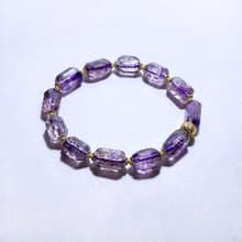 天然礦石 紫超七原礦 手鍊