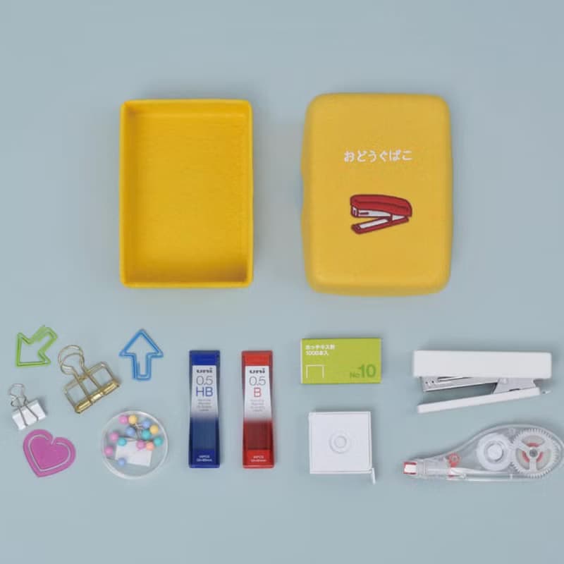 PUPU FELT 毛氈布收納包系列 / 卡式錄音帶 翻頁時鐘 文具收納盒