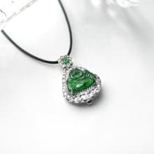 多福常樂 | 冰種陽綠翡翠彌勒佛 / 佛公 | 天然翡翠玉珮